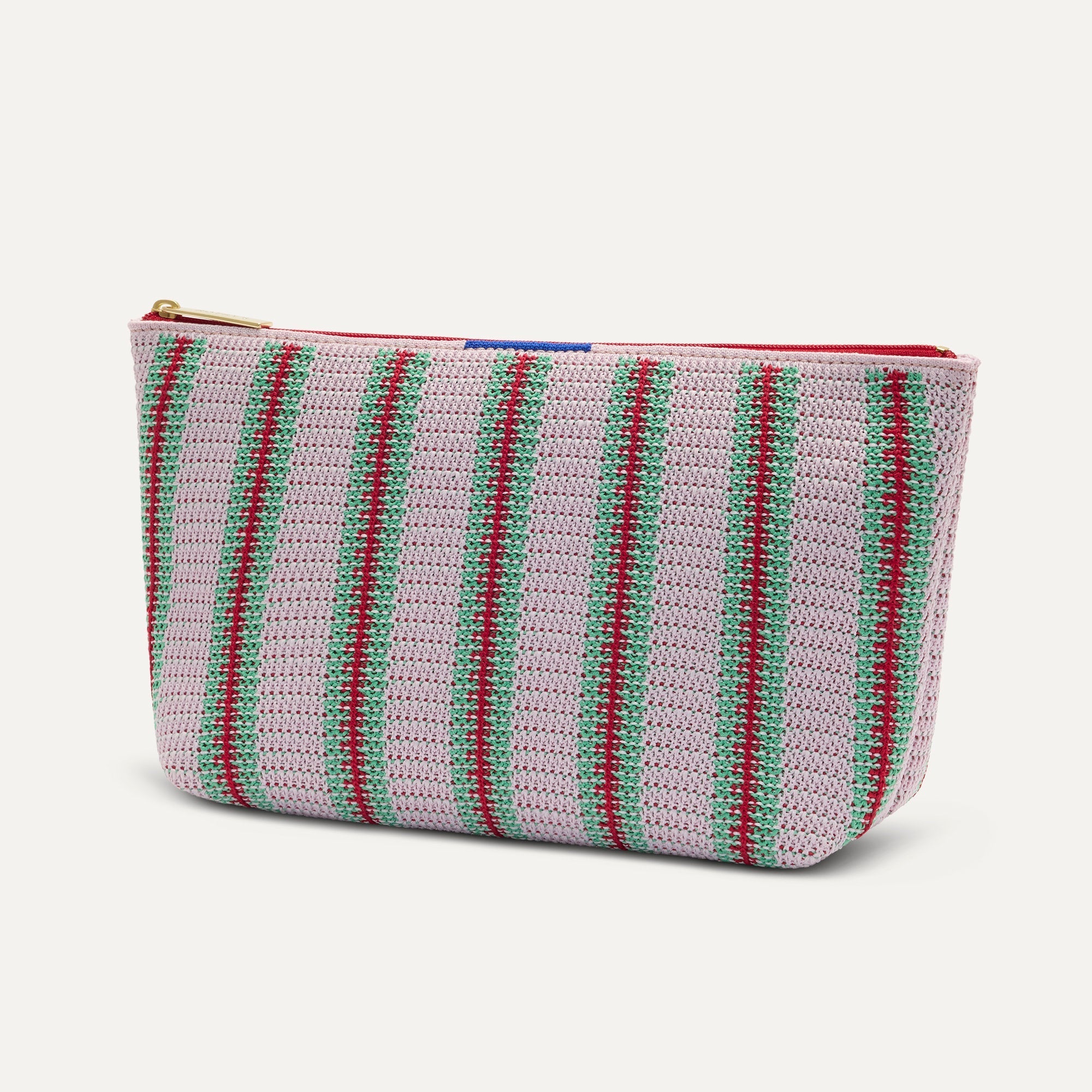 The Travel Pouch Set - Watermelon Market Stripe